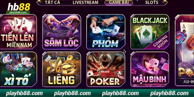 Tổng hợp những tựa game đình đám tại V8 game bài HB88